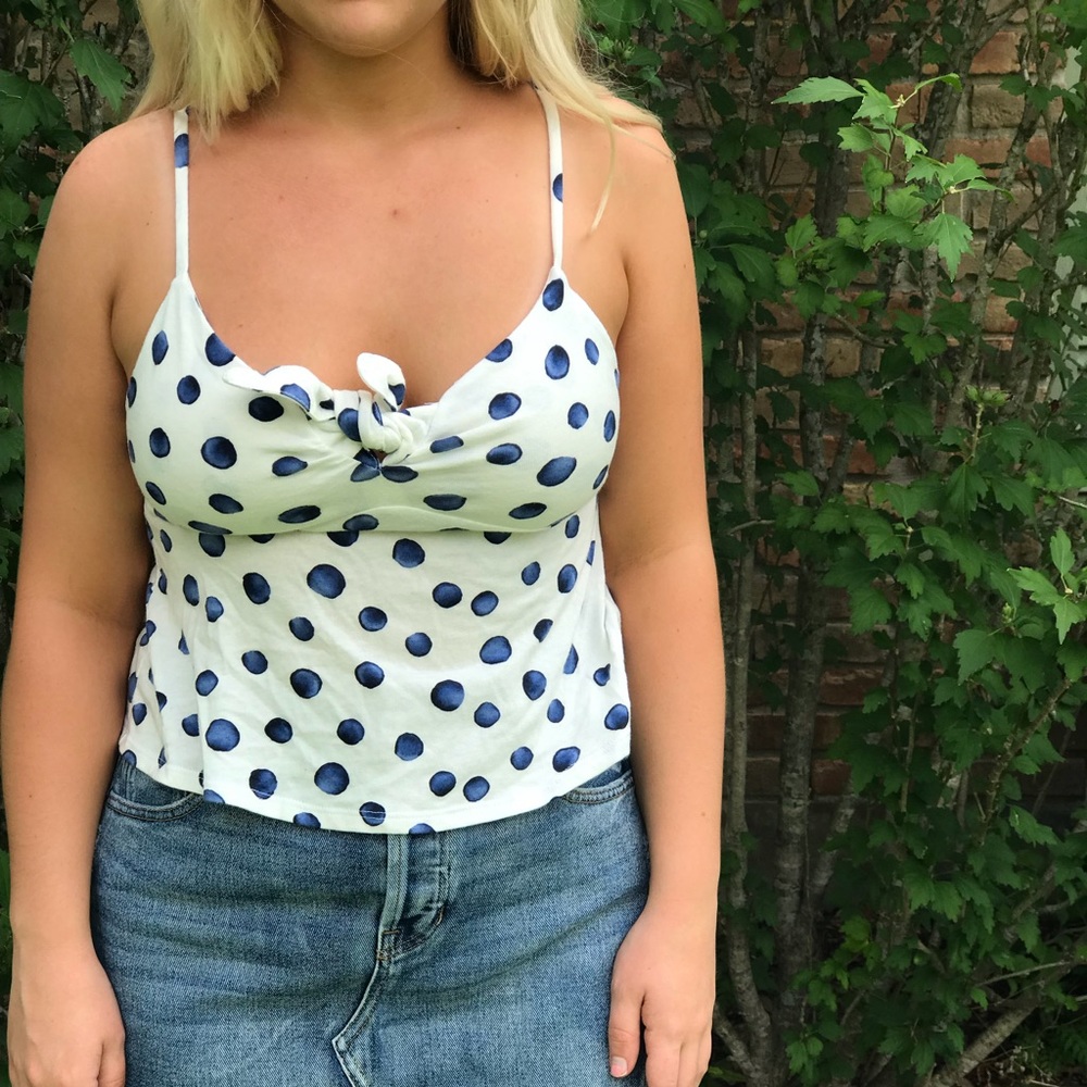 Cute polka dot top